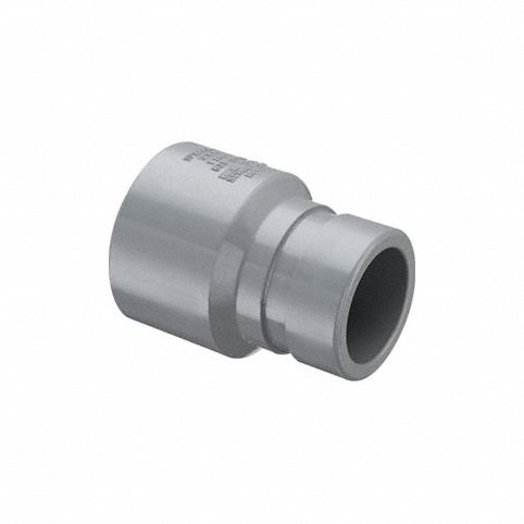 Plastic Pipe Straight 2 Sz 235 psi Gray