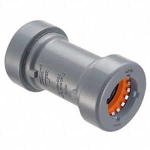 Plastic Pipe Straight 235 psi Gray