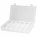K4966 CompartmentBox 10.875inW 6.75inL Clear