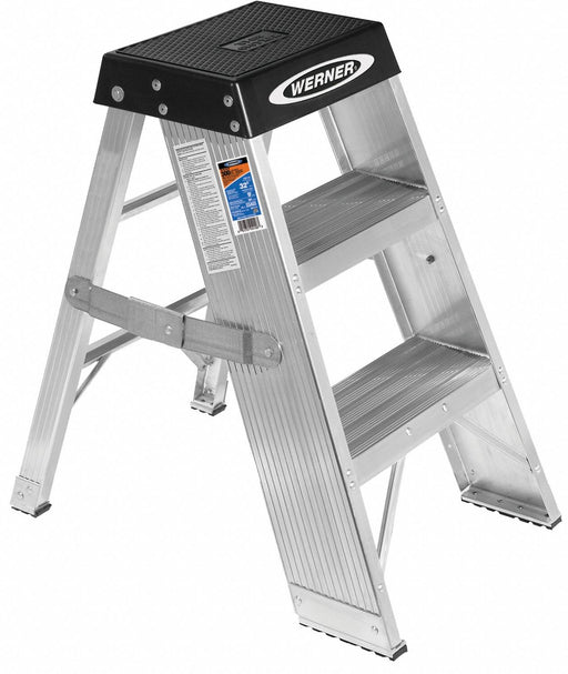 Step Stand 36 In H 375 lb Aluminum