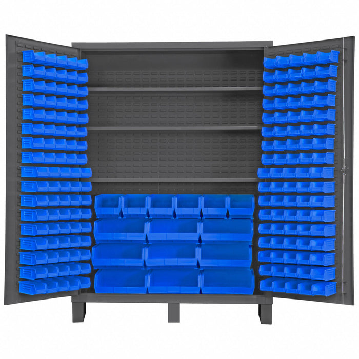 K4916 Bin Cabinet 84 x60 x24 Gray 185BlueBns
