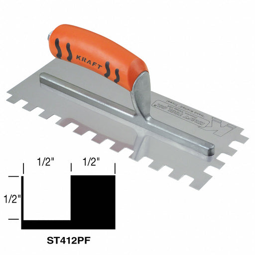 Trowel 11inL 4 1/2inW Carbon Steel