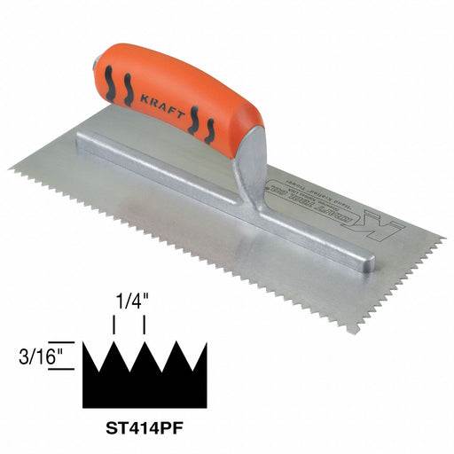 Trowel 11inL 4 1/2inW Carbon Steel
