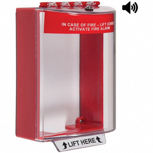 Universal Stopper 5-7/16 in H Clear/Red
