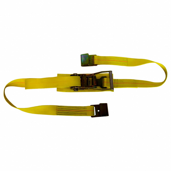 Tie Down Strap Flat-Hook Yellow