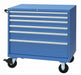Mod Drwr Cab 43-1/4 H 6 Drwr Bright Blue