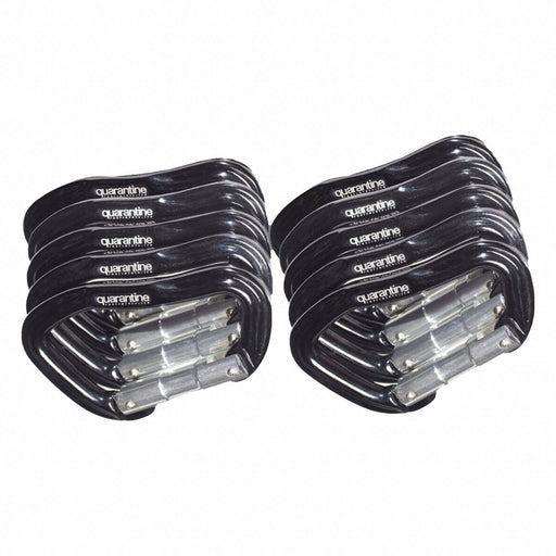 Carabiner Metal Black PK10