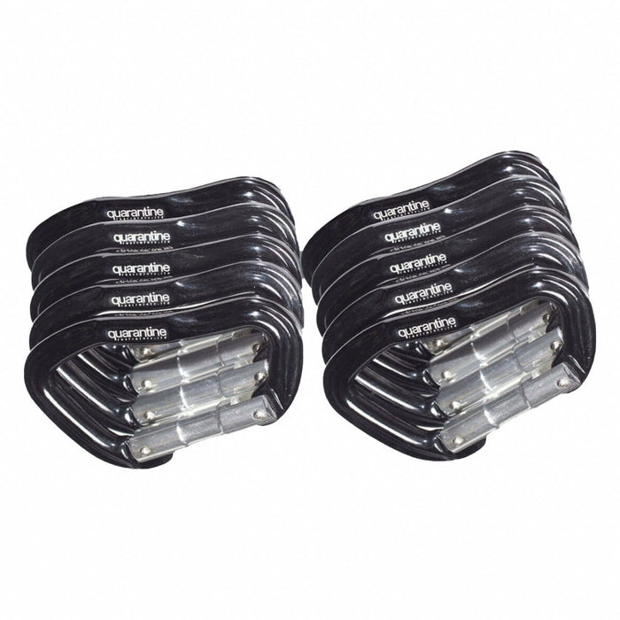 Carabiner Metal Black PK10
