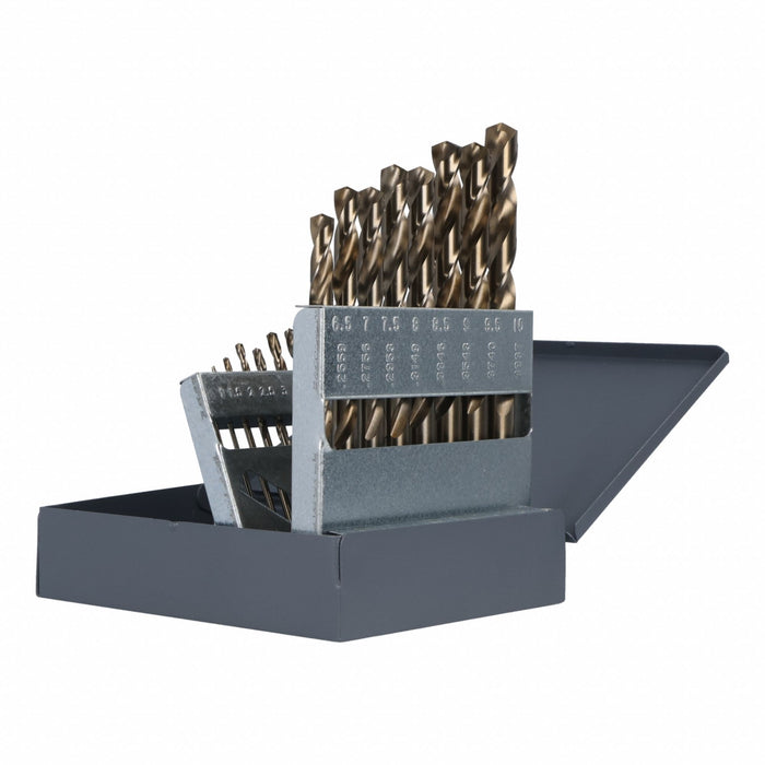 Jobber Lngth Drill Set HSS Cobalt 19pc