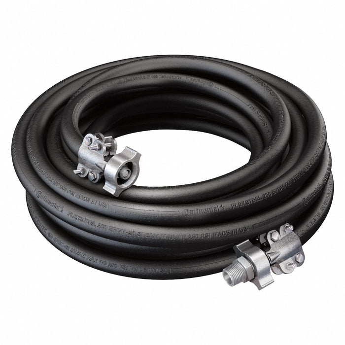 Steam Hose 3/4 ID x 50 ft L Black