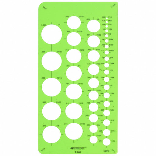 Stencil/Drawing Template Circle Arrw PVC