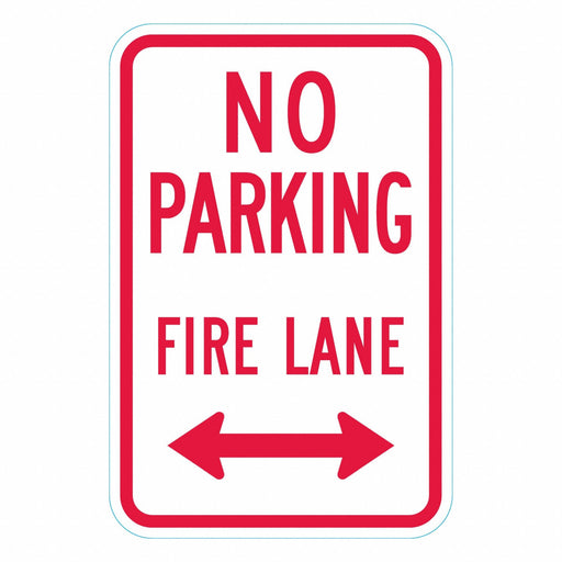 No Parking Fire Lane Sign 18 x 12 