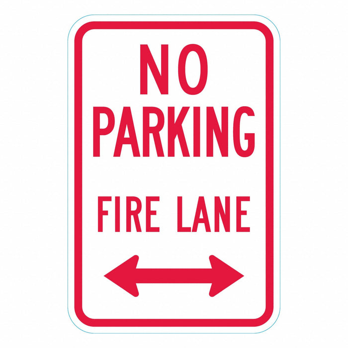 No Parking Fire Lane Sign 18 x 12 