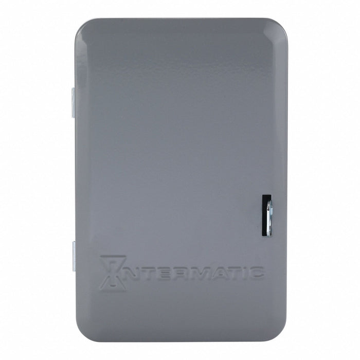 Electromechanical Timer 24 hr Gray Metal