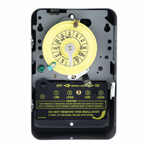 Electromechanical Timer 24 hr DPST Metal