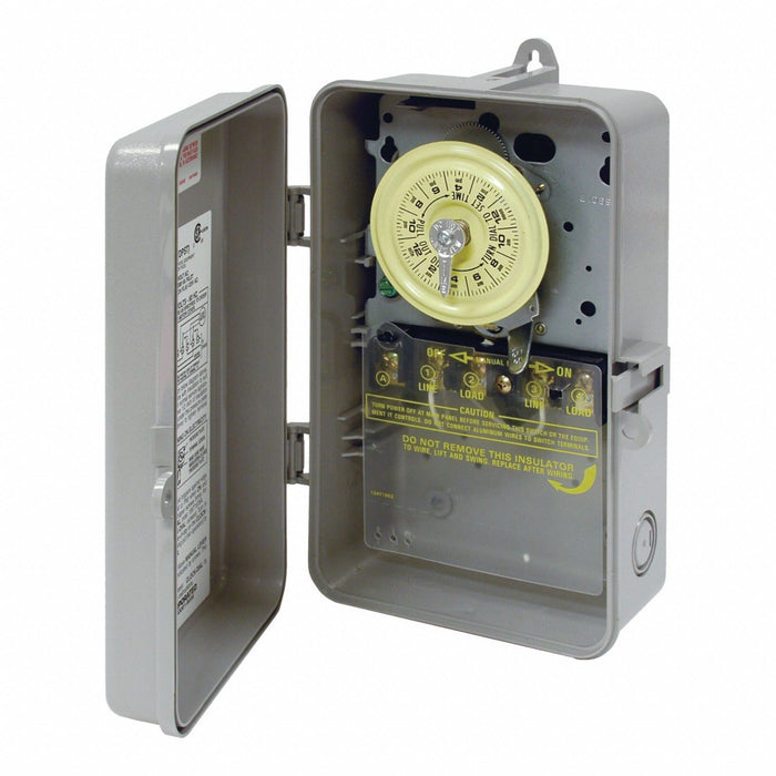 ElectromechanicalTimer 24hr Gray Plastic
