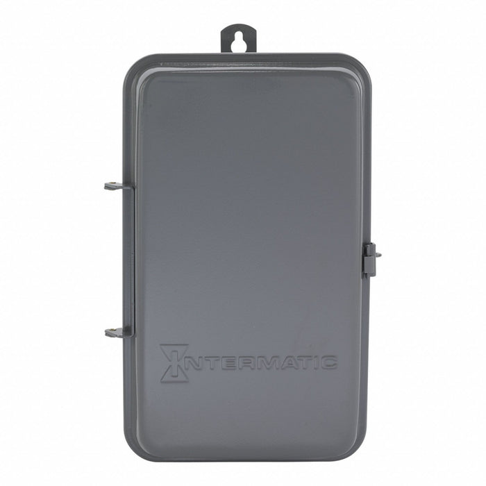 Electromechanical Timer 24 hr Gray Metal