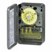 Electromechanical Timer 24 hr Gray Metal