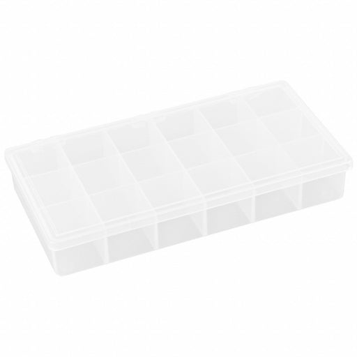 K4964 CompartmentBox 8.25inW 4.375inL Clear