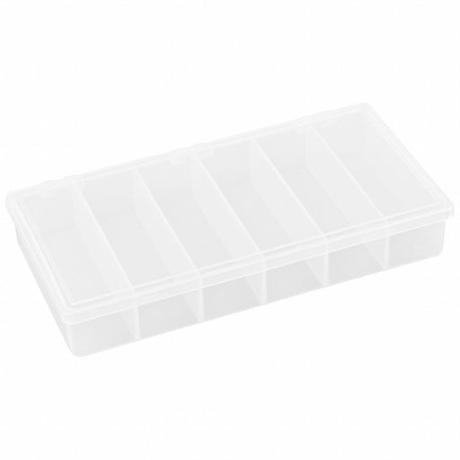 K4964 CompartmentBox 8.25inW 4.375inL Clear