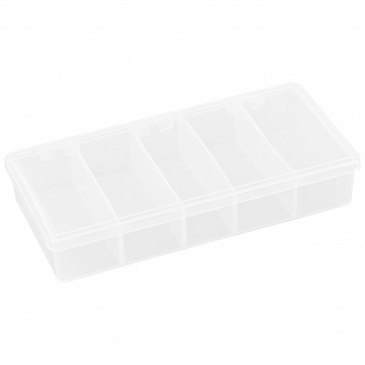Compartment Box 7 in W 3.5 in L Clear