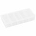 Compartment Box 7 in W 3.5 in L Clear