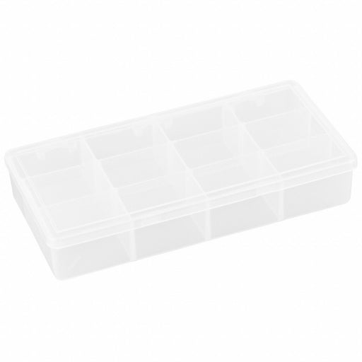 Compartment Box 7 in W 3.5 in L Clear