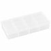 Compartment Box 7 in W 3.5 in L Clear