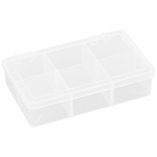K4961 CompartmentBox 4.625inW 2.625inL Clear
