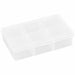 K4961 CompartmentBox 4.625inW 2.625inL Clear
