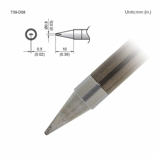 Soldering Tip T.W. 0.8 mm T.L. 10 mm