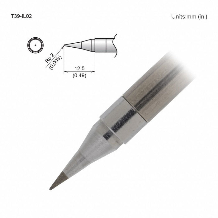 Soldering Tip T.W. 0.2 mm T.L. 12.5 mm
