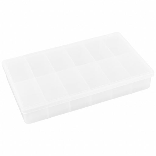 K4965 CompartmentBox 10.75inW 6.5inL Clear