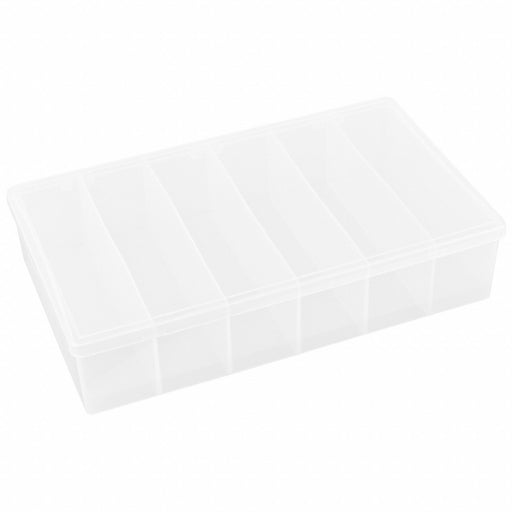 CompartmentBox 10.75inW 6.5inL Clear