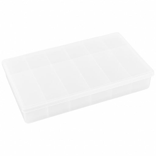 K4965 CompartmentBox 10.75inW 6.5inL Clear