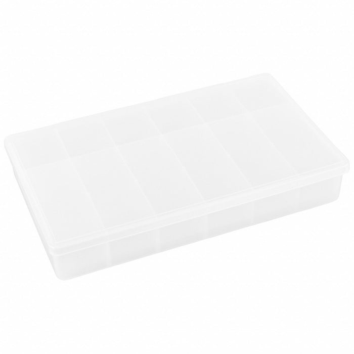 K4965 CompartmentBox 10.75inW 6.5inL Clear