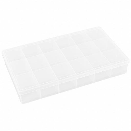 K4965 CompartmentBox 10.75inW 6.5inL Clear