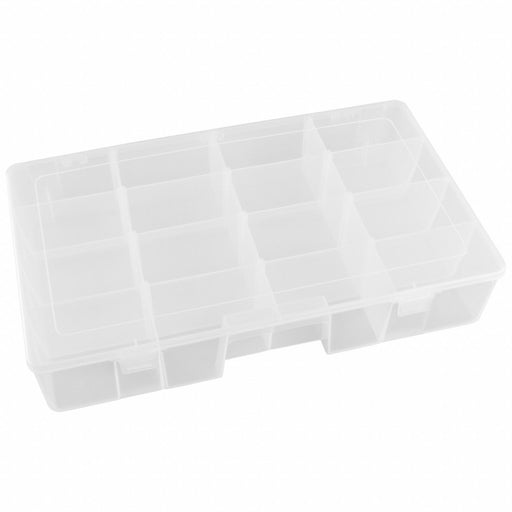 K4975 CompartmentBox 16.5inW 9.75inL Clear