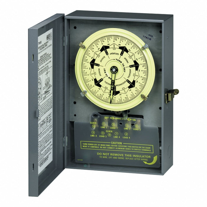 Electromechanical Timer 7 day SPST Metal