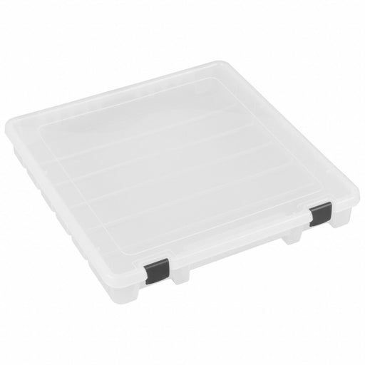 Compartment Box 15 in W 14 in L Clear