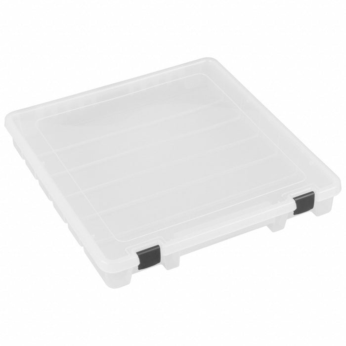 Compartment Box 15 in W 14 in L Clear