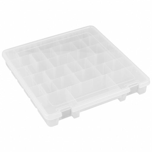 Compartment Box 15 in W 14 in L Clear