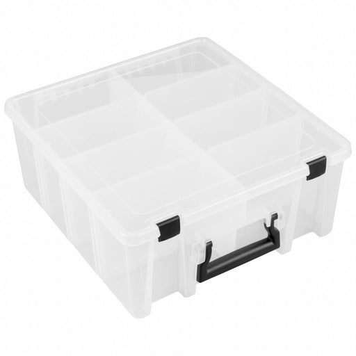CompartmentBox 14.125inW 15.25inL Clear