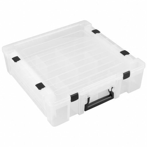 CompartmentBox 16.75inW 17.25inL Clear