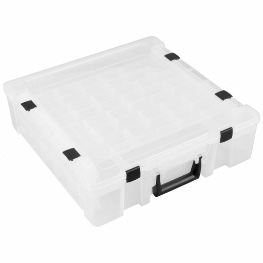 CompartmentBox 16.75inW 17.25inL Clear