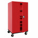 Mobile Storage Cabinet Red 200 lb
