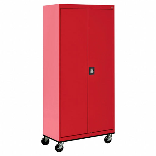 Mobile Storage Cabinet Red 200 lb