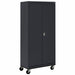 E2313 Storage Cabinet 78 x36 x24 Black 4Shlv
