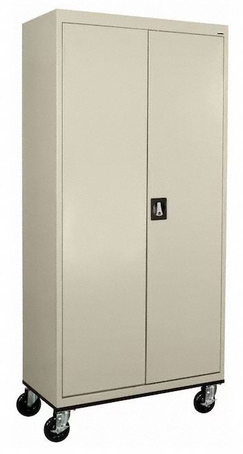 Storage Cabinet 78 x36 x24 Putty 4Shlv