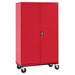 Mobile Storage Cabinet Red 230 lb